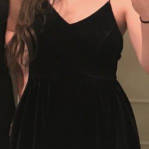 Urban Outfitters Black Velvet Romper, size M, worn once